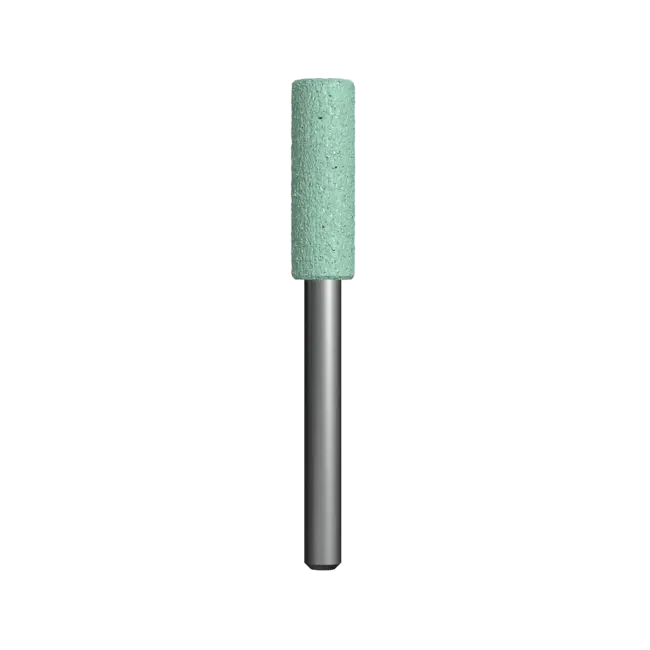 Фото товара Шарошка абразивная карбид кремния цилиндрическая 10 х 32 мм хвост 6 мм, Практика 641-404 вид спереди