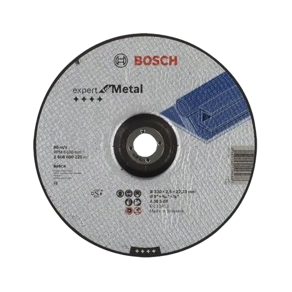 Круг отрезной по металлу 230 х 2,5 х 22 мм Bosch 2 608 600 225 Expert for Metal вогнутый