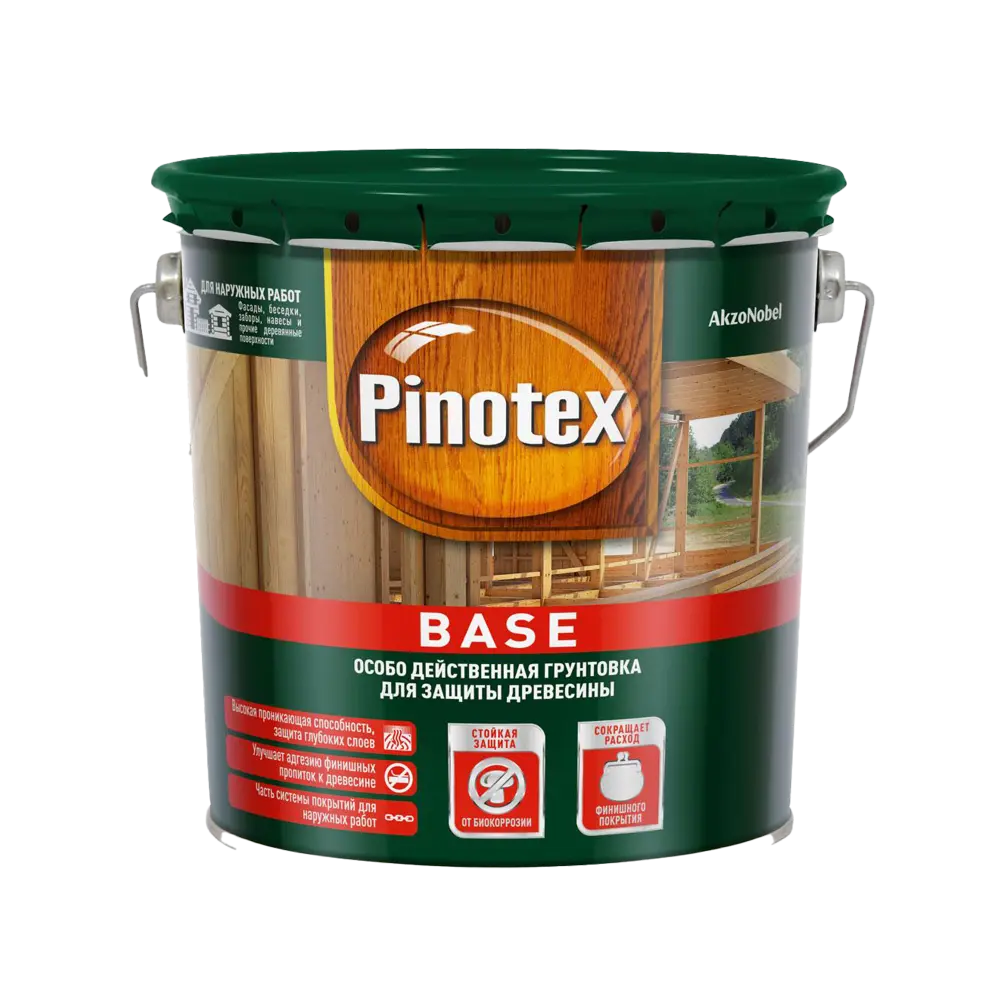 Грунт-антисептик Pinotex-пинотекс base 2,7л