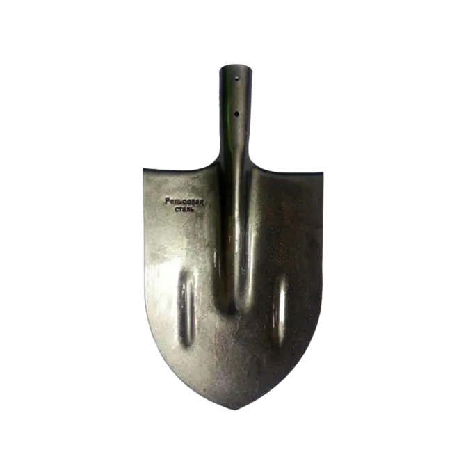 Фото товара Лопата штыковая без черенка, рельсовая сталь вид спереди