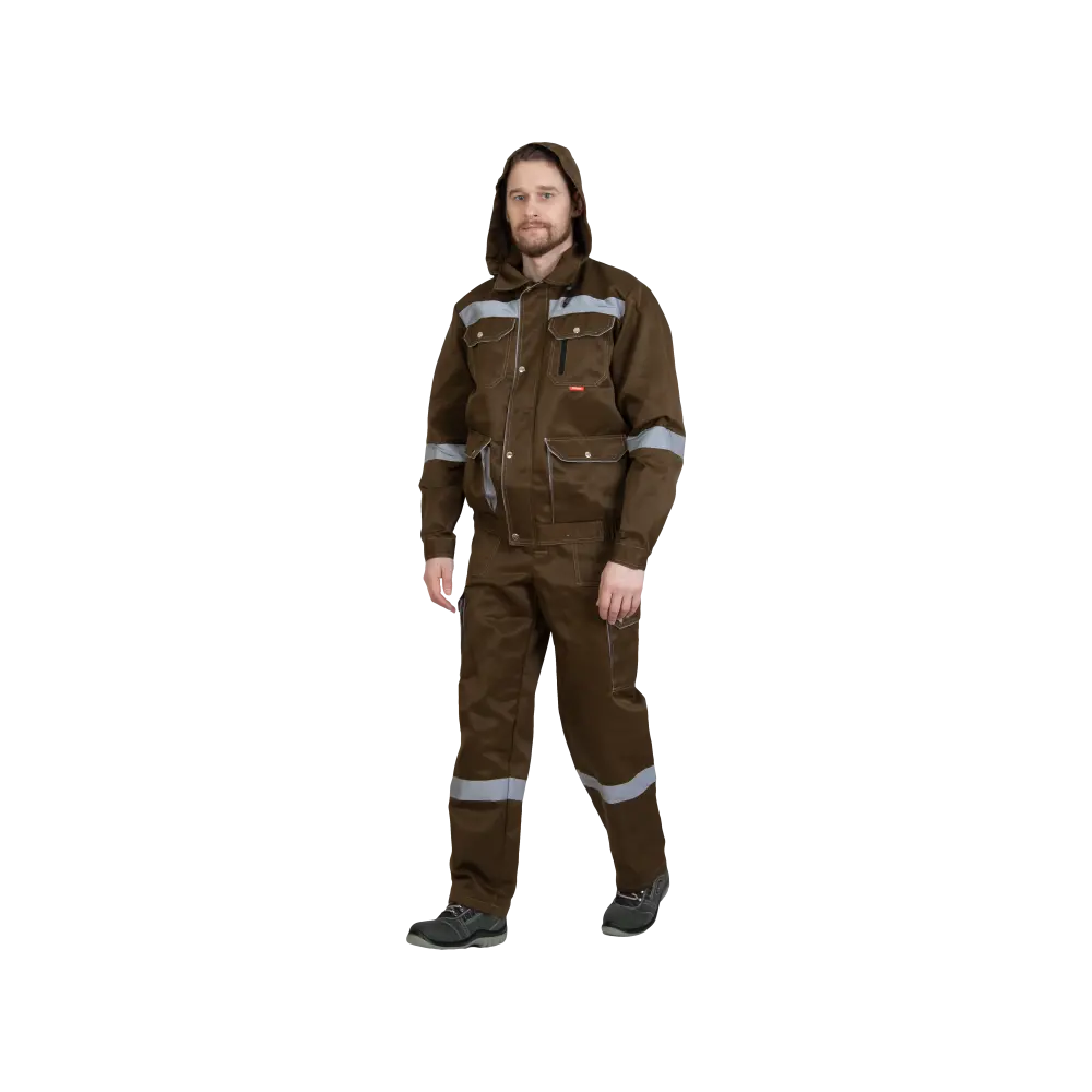 Костюм рабочий Титан, куртка+полукомбинезон, хаки