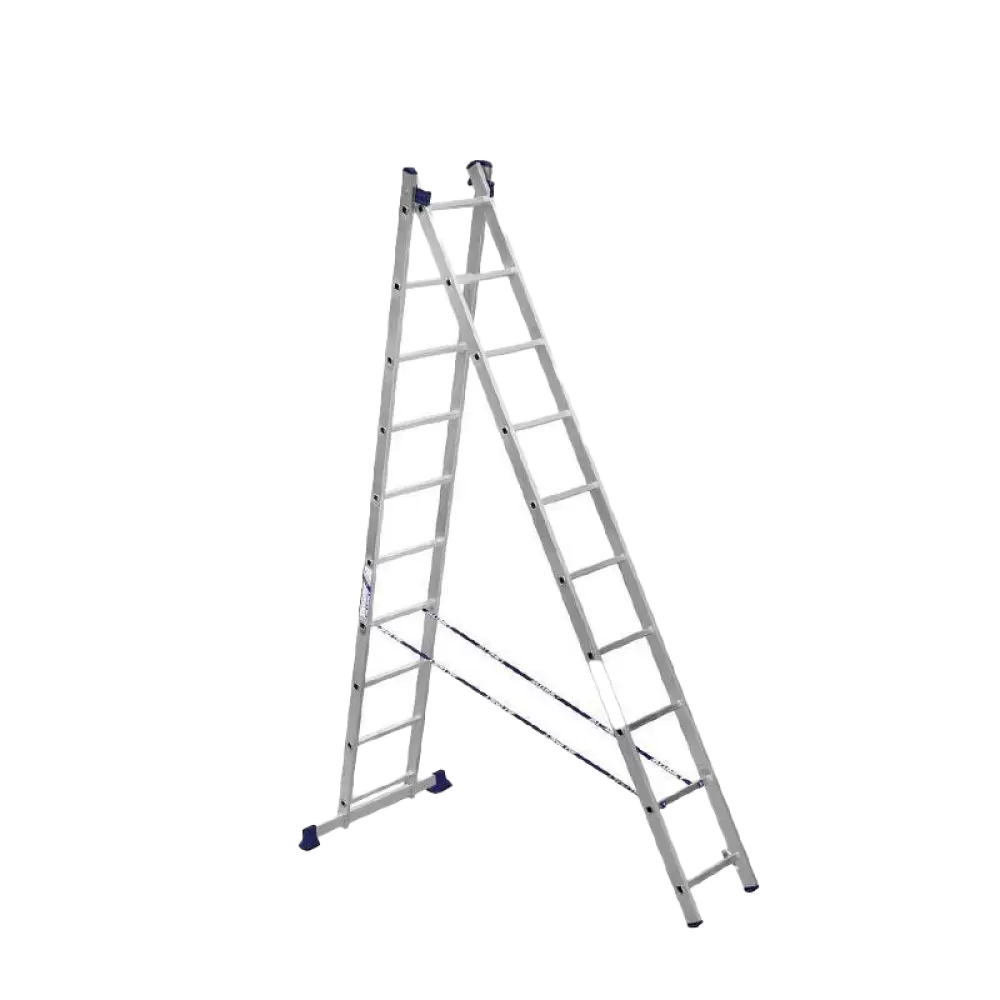 Лестница двухсекционная алюминиевая 02 х 10 Алюмет 5210