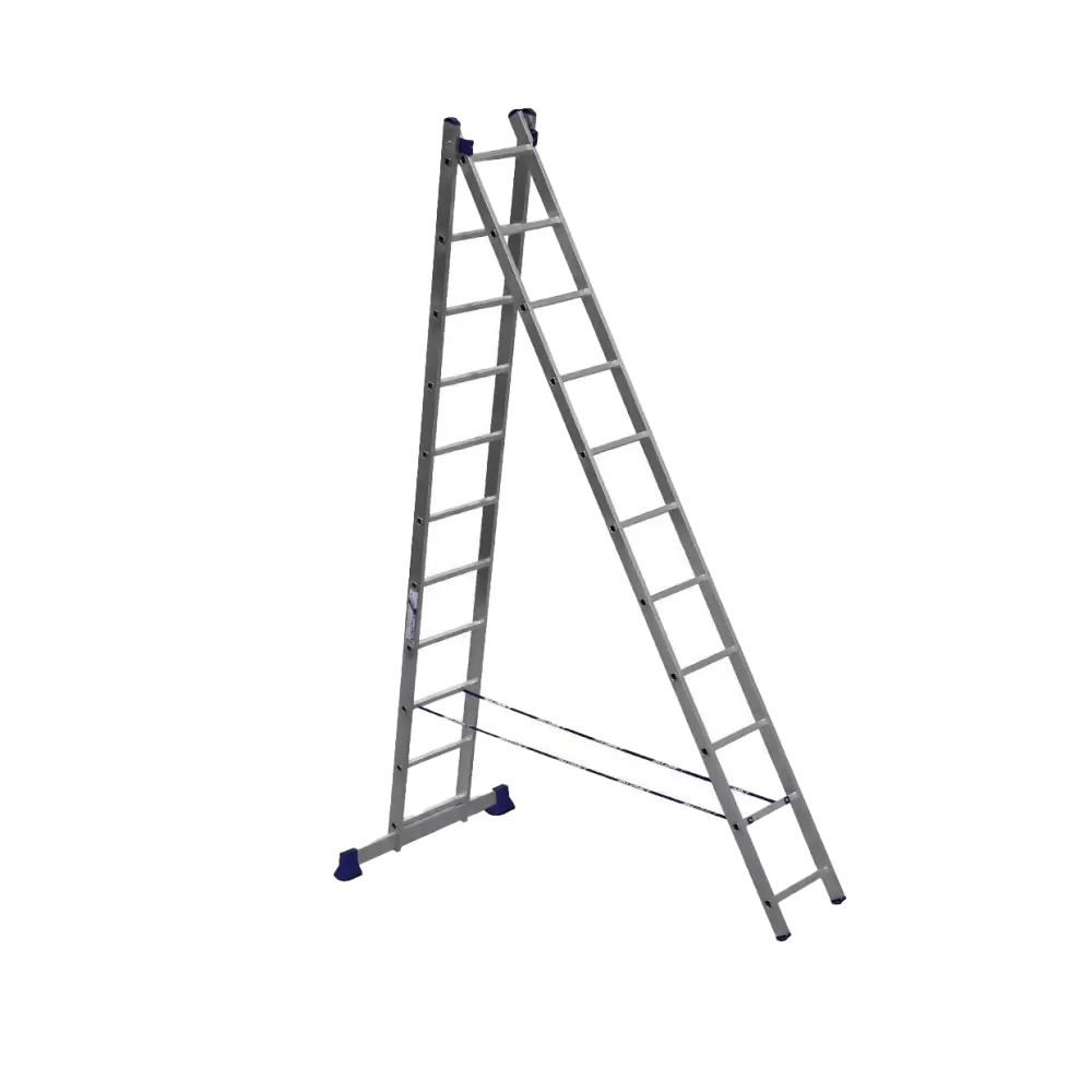 Лестница двухсекционная алюминиевая 02 х 11 Алюмет 5211
