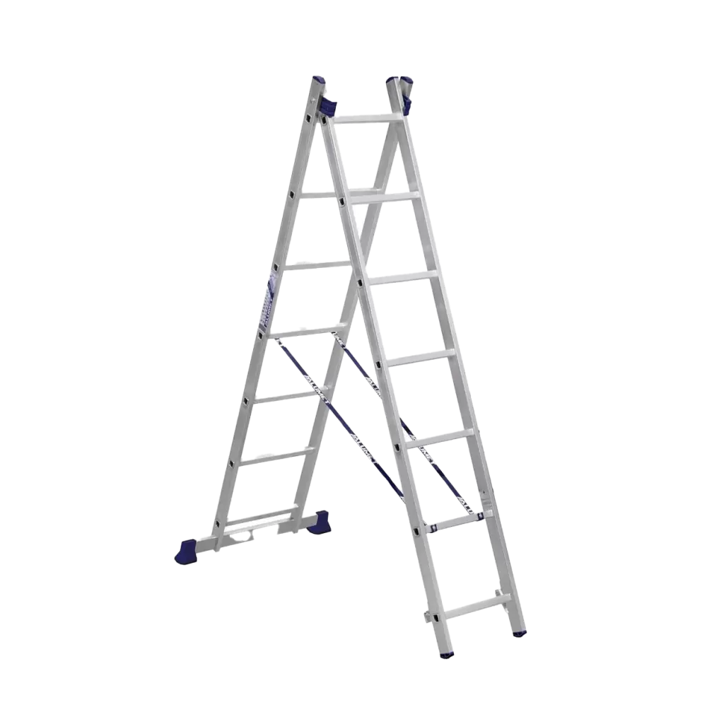 Лестница двухсекционная алюминиевая 02 х 07 Алюмет 5207