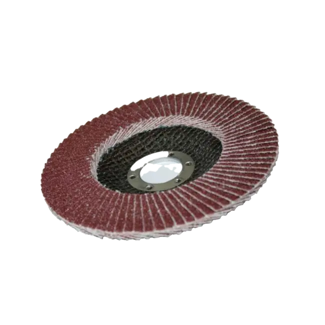 Фото товара Круг лепестковый торцевой выпуклый Abraflex FLD-10 125 х 22 мм, зернистость Р60 / Диск для УШМ болгарки КЛТ вид спереди