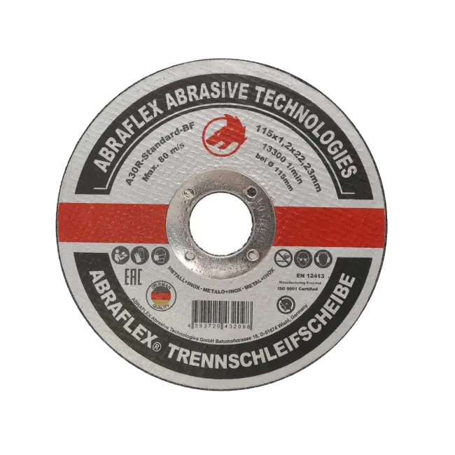 Фото товара Круг отрезной по металлу Abraflex 125 х 1,2 х 22 мм вид спереди