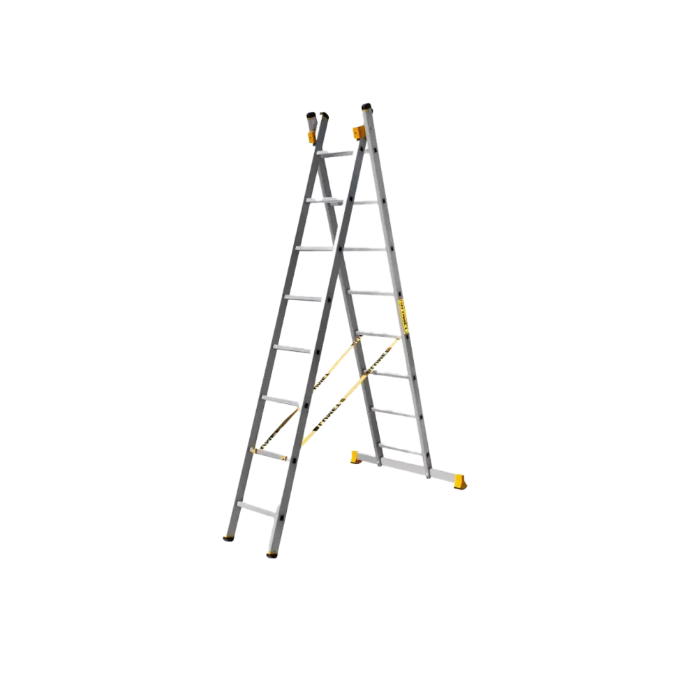 Лестница двухсекционная алюминиевая 02 х 08  Алюмет 9208 Pro