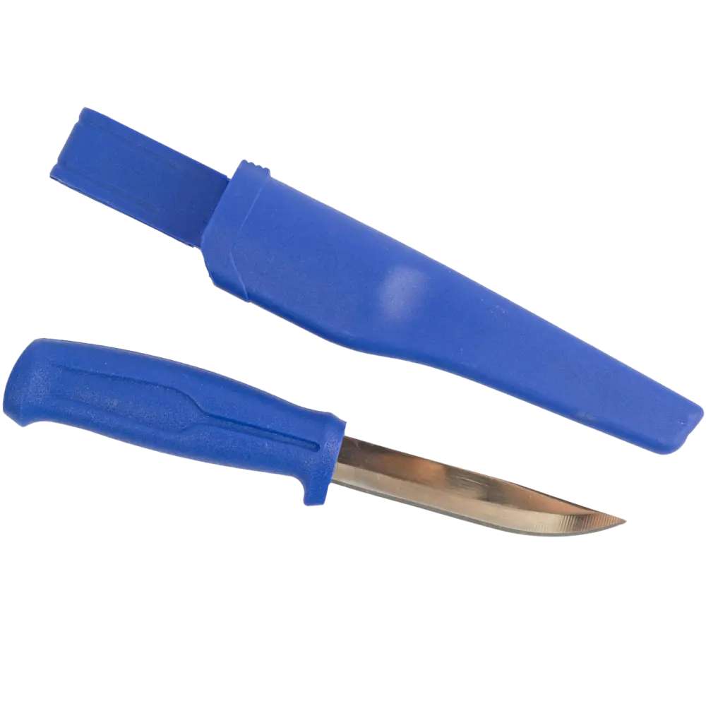 Нож строительный нержавеющий с пластиковой ручкой, 100 мм