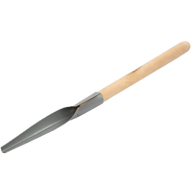 Фото товара Корнеудалитель с деревянной ручкой с этикеткой вид спереди