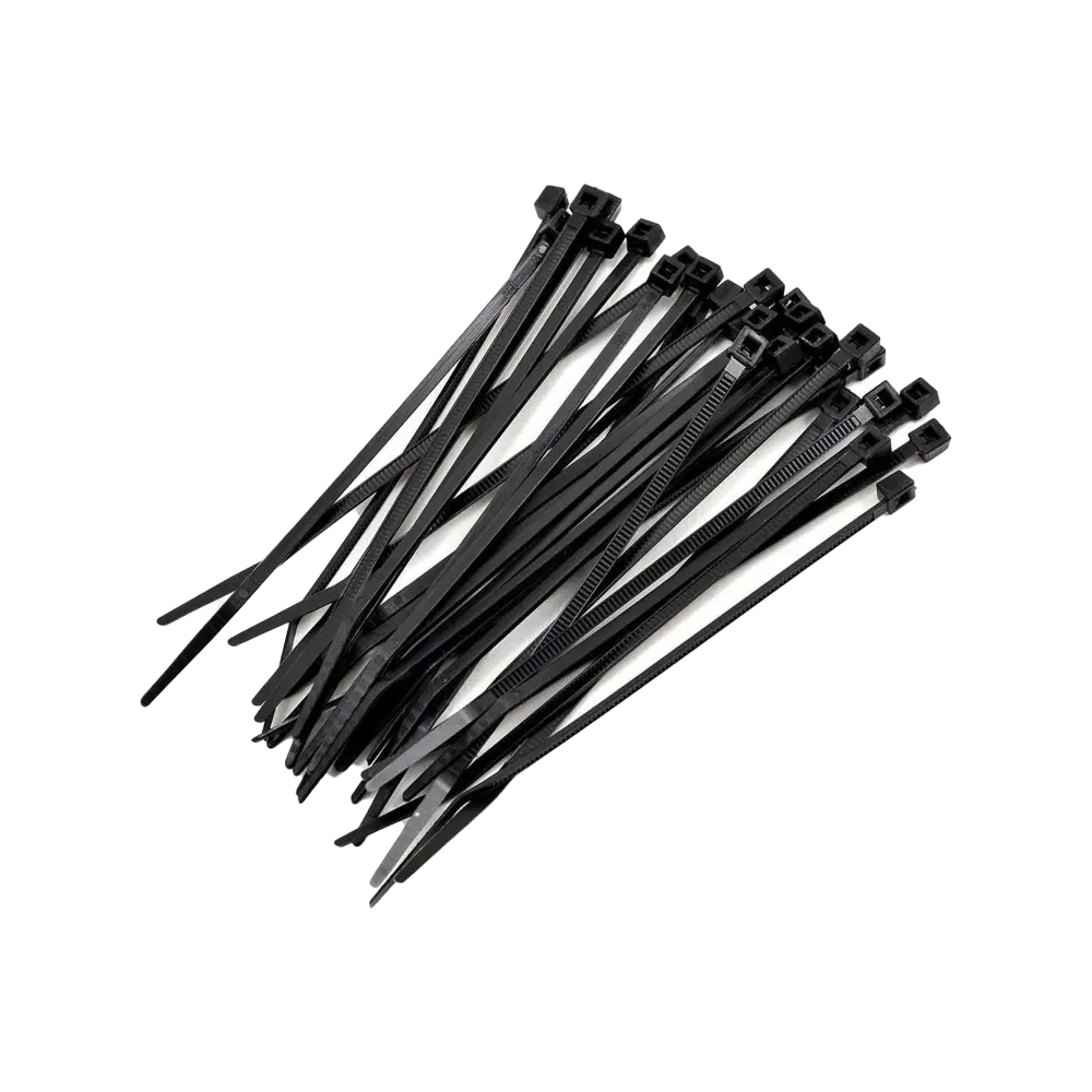 Стяжка чёрная пластик 7,6 х 300 мм 100 шт/уп, Cofil 