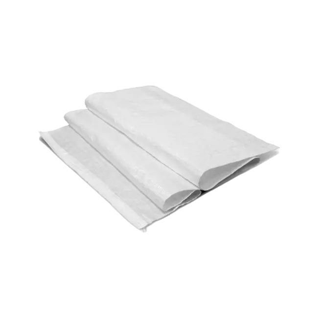 Фото товара Мешок полипропиленовый белый 55 x 105 см, 55+/-3 г, первый сорт вид спереди