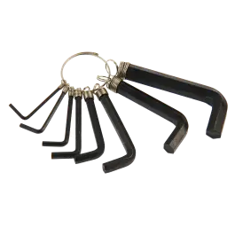 Фото товара Набор ключей шестигранных на кольце (2-10 мм) 8 шт/уп, Курс 64172 вид спереди