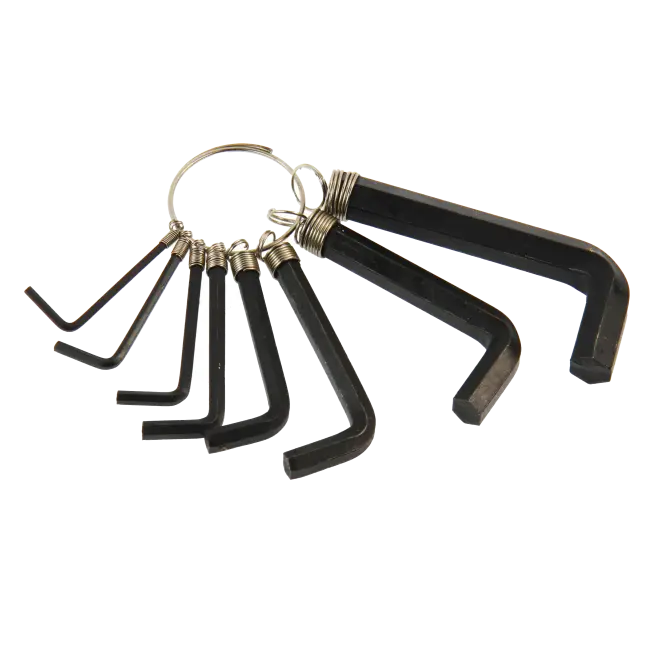 Фото товара Набор ключей шестигранных на кольце (2-10 мм) 8 шт/уп, Курс 64172 вид спереди