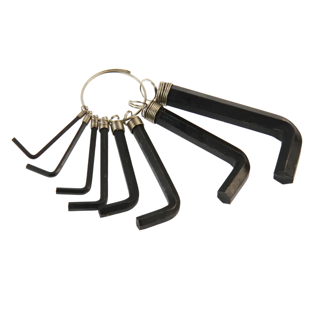 Набор ключей шестигранных на кольце (2-10 мм) 8 шт/уп, Курс 64172