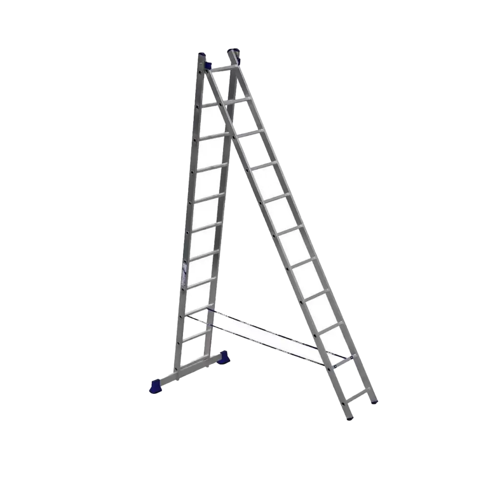 Лестница двухсекционная алюминиевая 02 х 09  Алюмет 5209